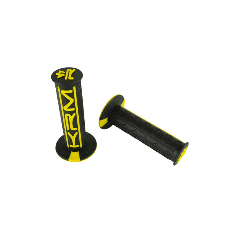 Revêtements de poignées KRM Pro Ride noir/jaune