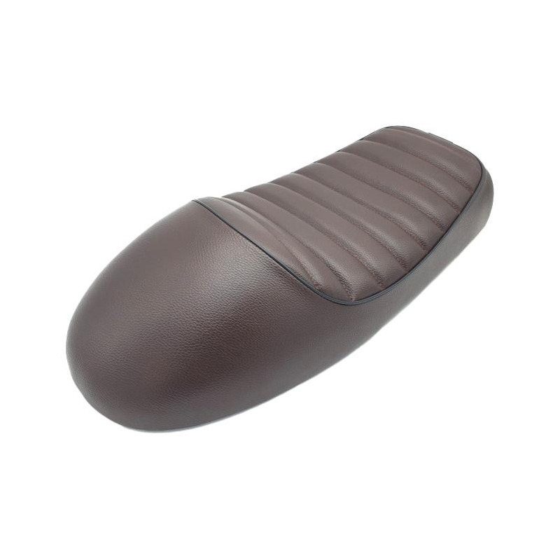 Selle Café Racer MARRON Foncé VIEILLI Universelle