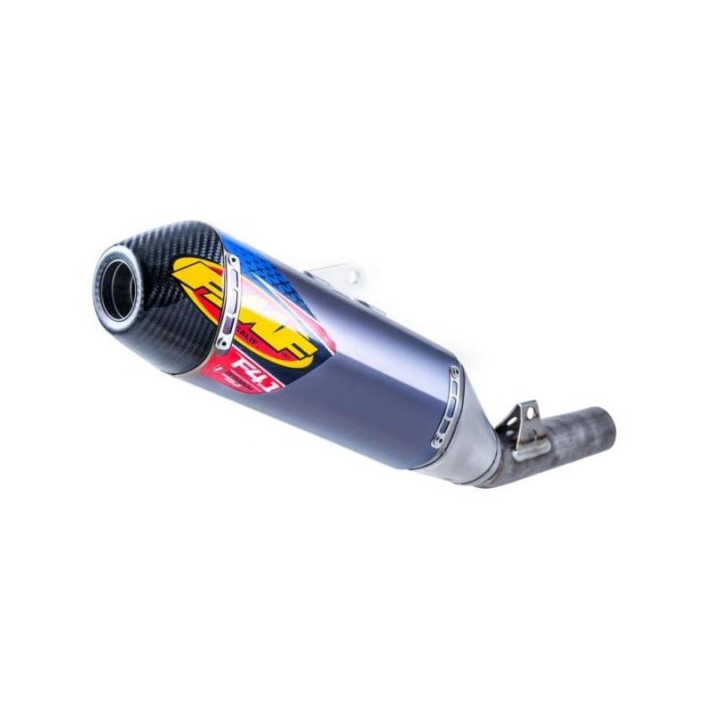 Silencieux FMF Factory 4.1 RCT titane anodisé bleu Honda CRF 450 R 17