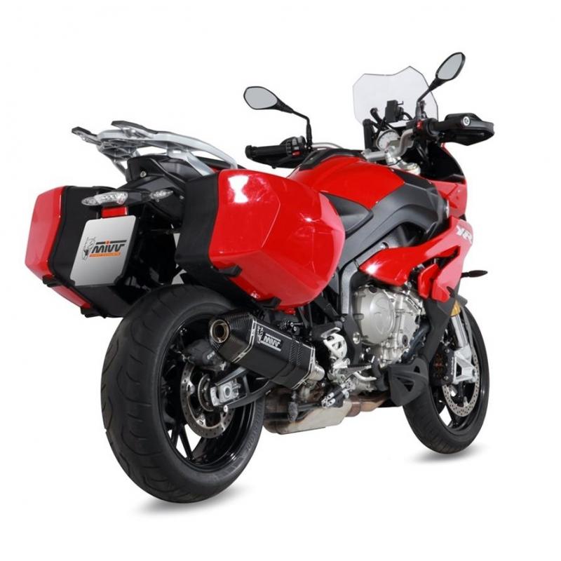Silencieux MIVV Speed Edge finition inox brossé noir pour BMW S 1000