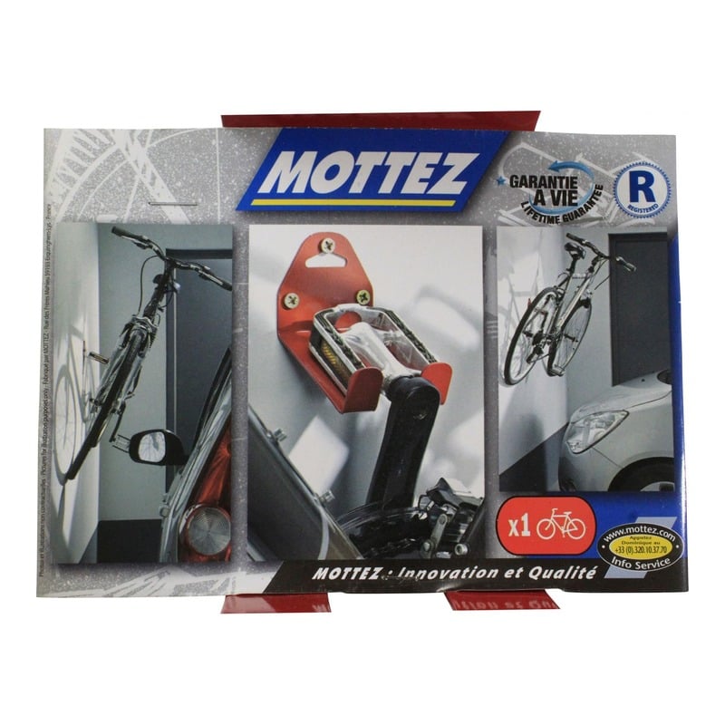 Support de Rangement pour Vélo MOTTEZ Mural sur Pédale (1 vélo)