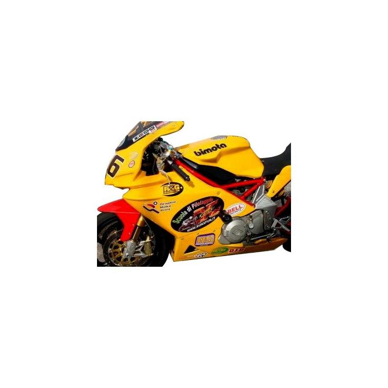 Tampons de protection R&G Racing Aero noir Bimota DB5 1000 05-08