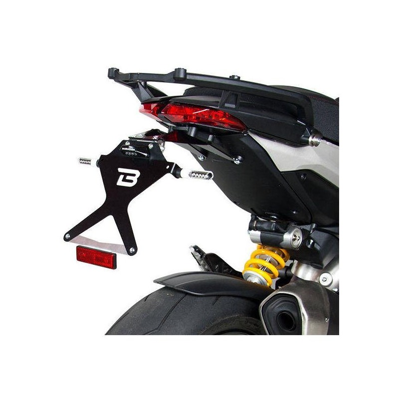 Support de plaque d’immatriculation Barracuda Ducati Hypermotard 821 13-15