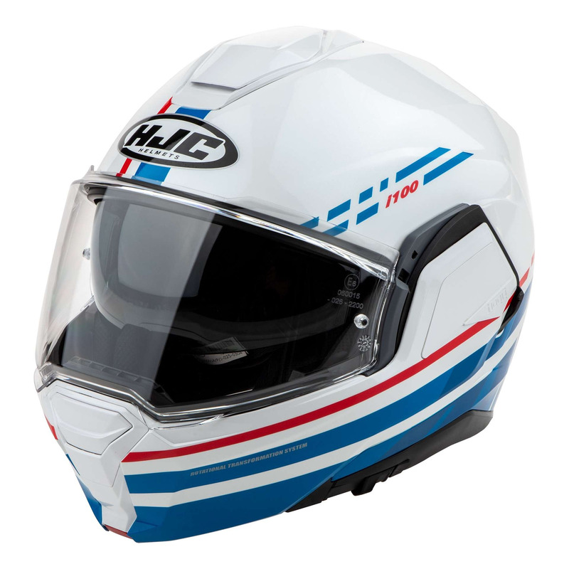 Casque modulable HJC i100 Sysma MC21 bleu/blanc/rouge brillant