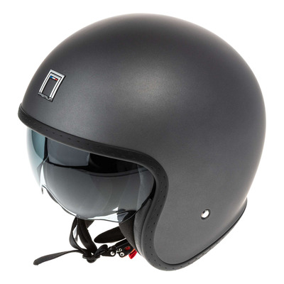 Casque jet Nox Premium Next titanium mat