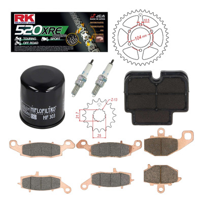 Kit entretien NF Prokit premium Kawasaki ER-6N 2009-12