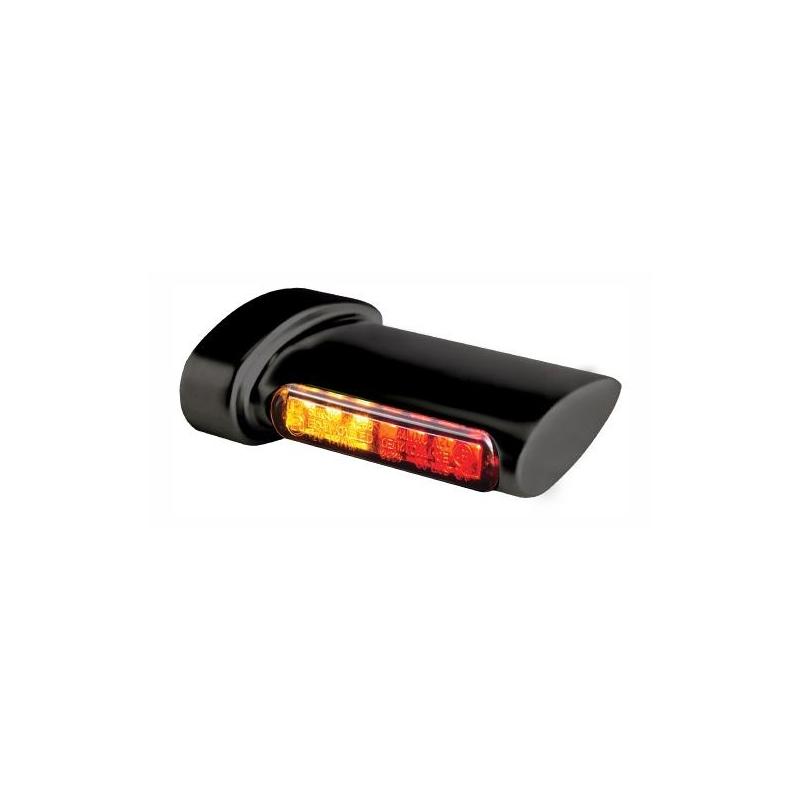 Clignotants de garde-boue arrière Heinz Bikes LED noir avec feu arrière intégré