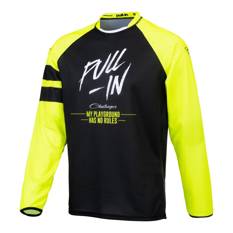 Maillot cross Pull-in Challenger Original Solid jaune/noir- M