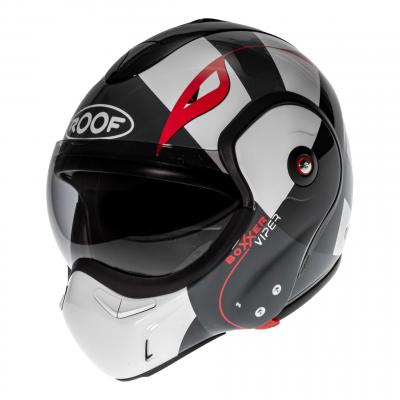 Casque modulable Roof RO9 Boxxer Viper blanc/noir/rouge