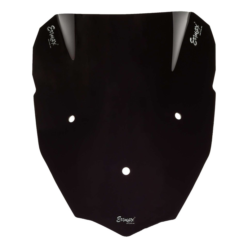 Pare-brise Ermax Aéromax 50 cm Piaggio MP3 500 11-18 noir foncé opaque