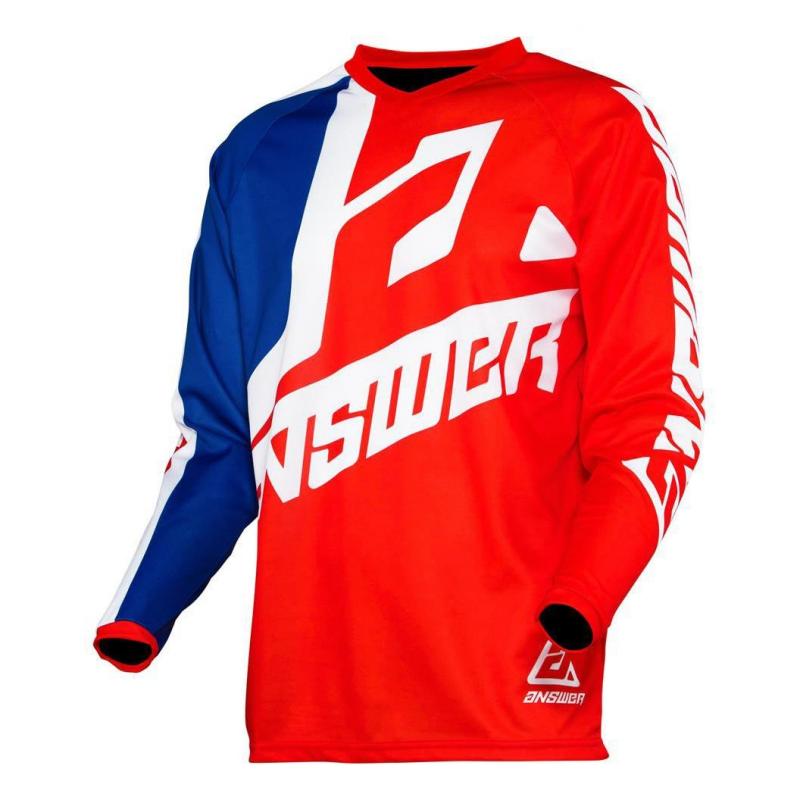 Maillot cross Answer Syncron Voyd rouge/reflex/blanc- L