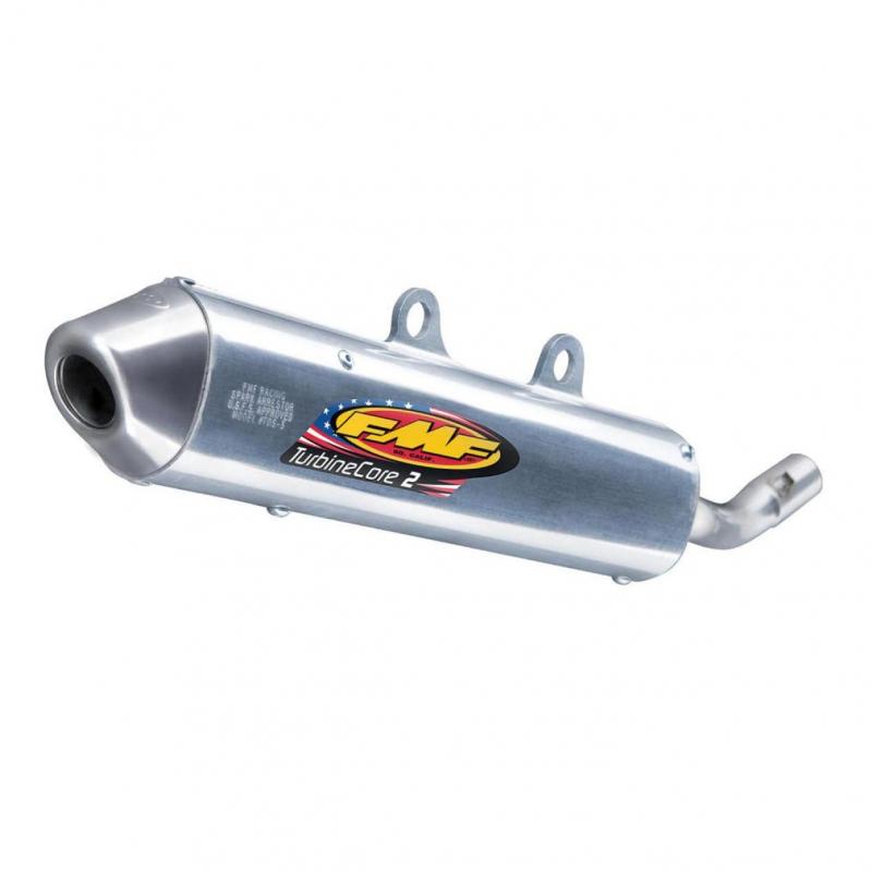 Silencieux FMF TurbineCore 2 finition aluminium pour Yamaha YZ 125 00-