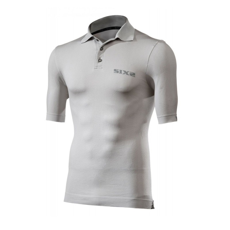 Polo mixte Sixs gris- M