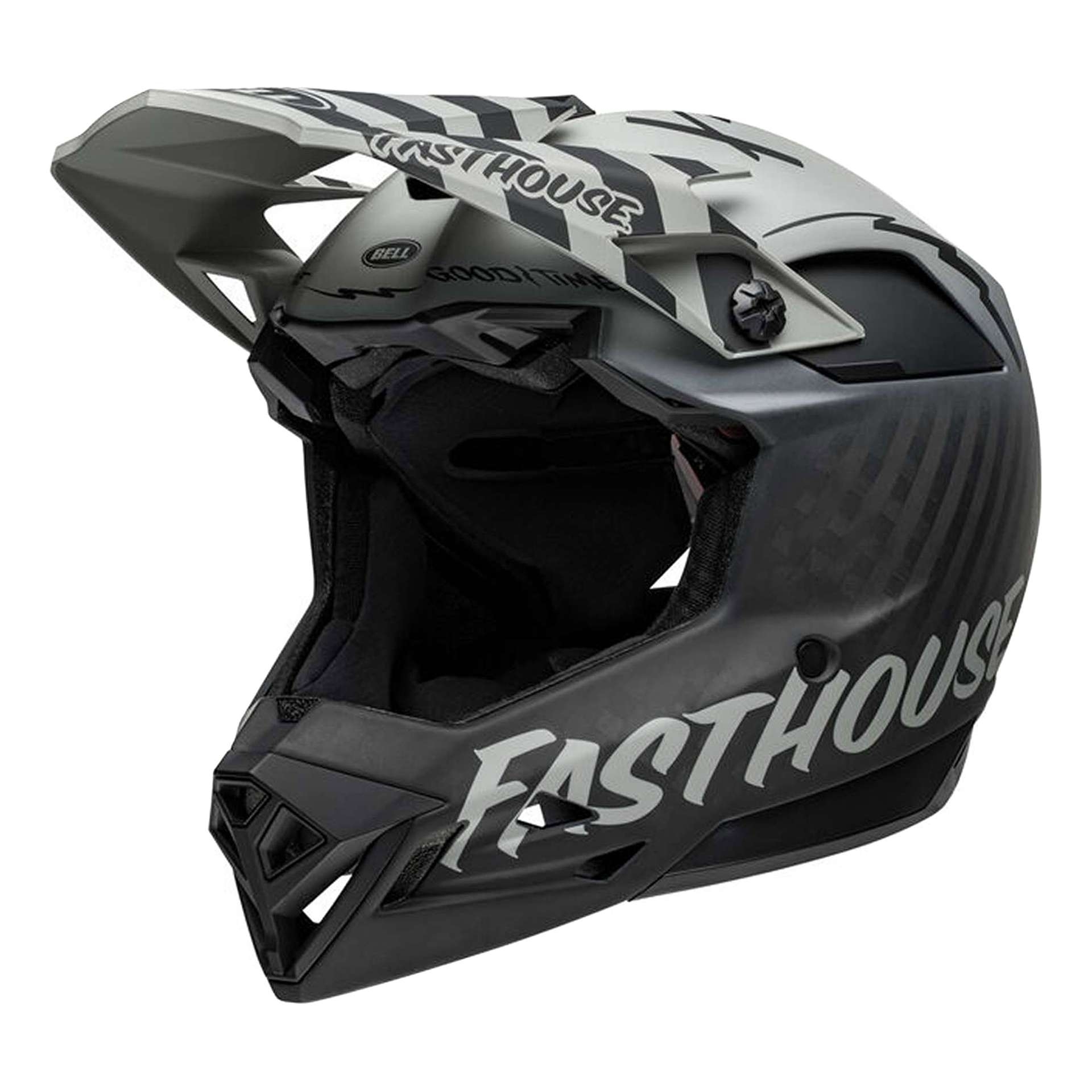 Casque VTT intégral Bell Full-10 Fusion Spherical MIPS Fasthouse gris/blanc