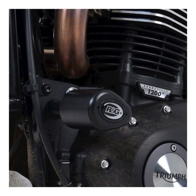 Tampons de protection R&G Racing Aero noir Triumph Scrambler 1200 19-20
