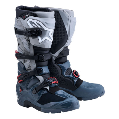 Bottes enduro Alpinestars TECH 7 Enduro Drystar dark gray/mid gray/bright red