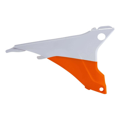 Caches de Boîte à Air ACERBIS Orange / Blanc - KTM 250 à 500 EXC-F 14-16