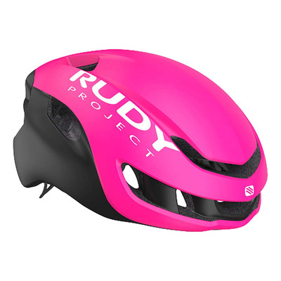 Casque vélo route Rudy project Nytron noir et rose