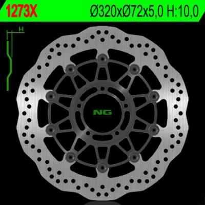 Disque de frein NG Brake Disc D.320 Ducati Monster 796 de 2011 à 2012 - 1273X