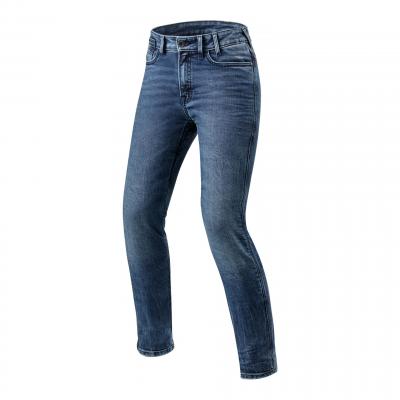Jeans moto femme Rev'it Victoria longueur 32 (standard) bleu moyen