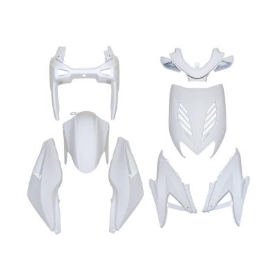 Kit carrosserie 8 pièces blanc brillant adaptable Nitro/Aerox
