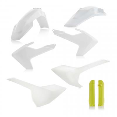 Kit plastique complet Acerbis Husqvarna 250 FE 17-19 Blanc/Jaune Brillant