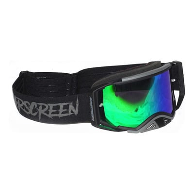 Masque cross AirScreen Aero 04 MX black/dark gray – iridium