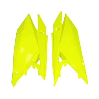 Plaques numéro latérales UFO Suzuki 450 RM-Z 2018 jaune fluo