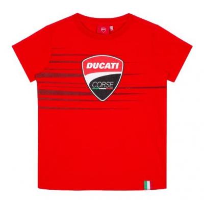 Tee-shirt enfant Ducati Corse Colection Logo and Stripes rouge