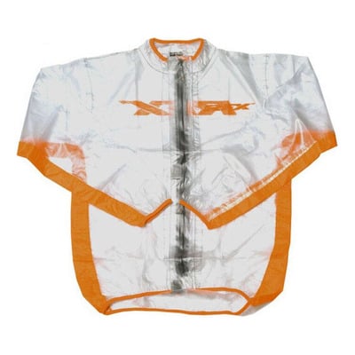 Veste de pluie RFX sport transparent et orange