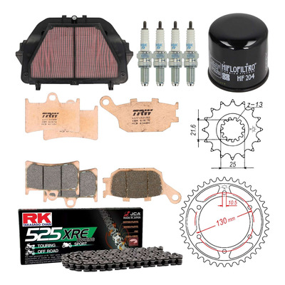 Kit entretien NF Prokit premium Yamaha YZF-R6 600 2008-17