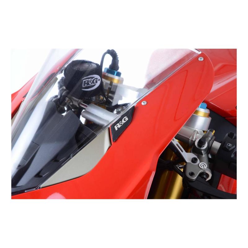 Caches orifices de rétroviseur R&G Racing noirs Ducati Panigale V4 18-20