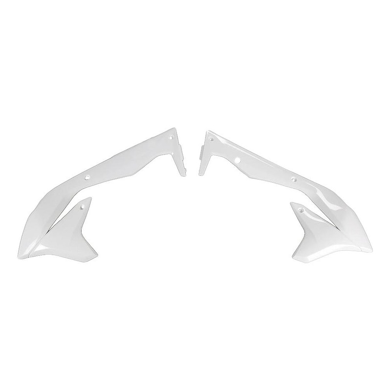 Ouïes de radiateur UFO Kawasaki 450 KX-F 16-18 blanc
