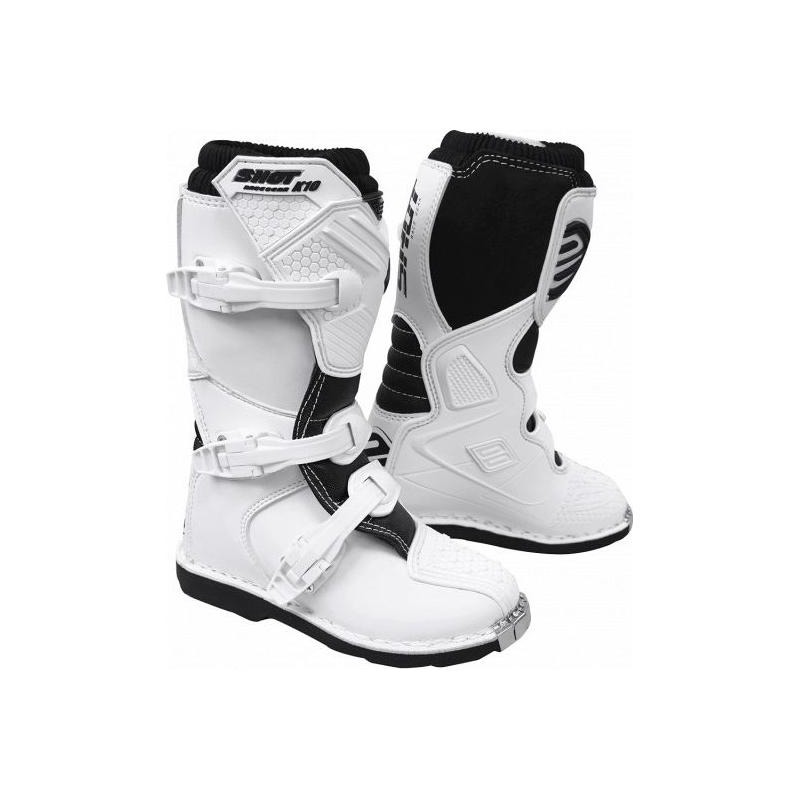 Bottes cross enfant Shot K10 2.0 blanc- 30