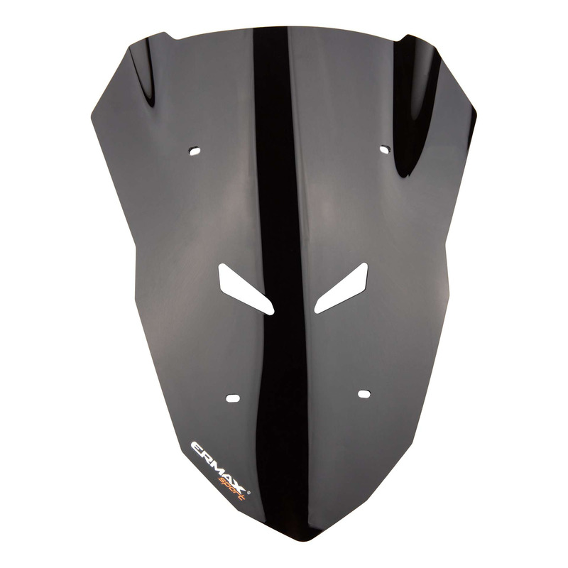 Bulle Ermax Sport 38 cm Yamaha Tracer 700 16-19 noir foncé opaque