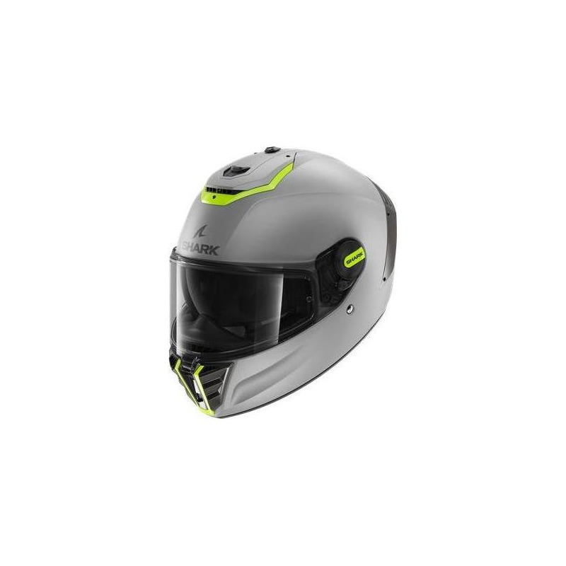 Casque intégral Shark Spartan RS Blank SP argent/jaune mat (Ece 22-06
