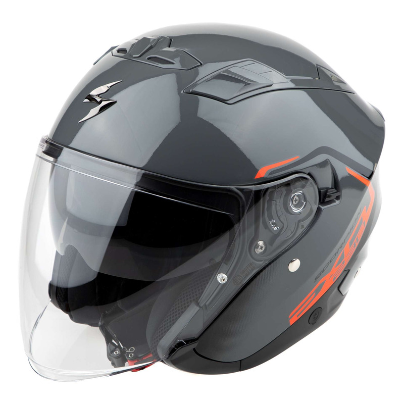 Casque jet Scorpion Exo-230 Cit-E grey/red