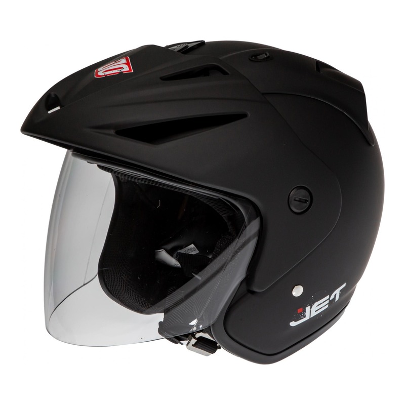 Casque jet Shot Solid noir mat- XS