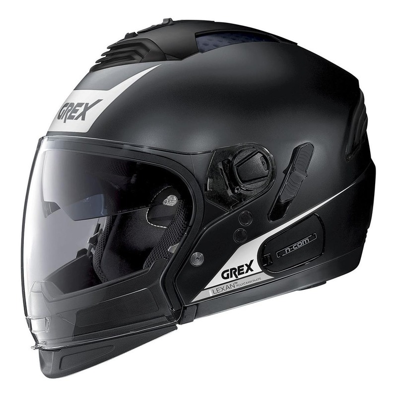 Casque transformable Grex G4.2 Pro Vivid N-Com Mat noir/blanc- XS