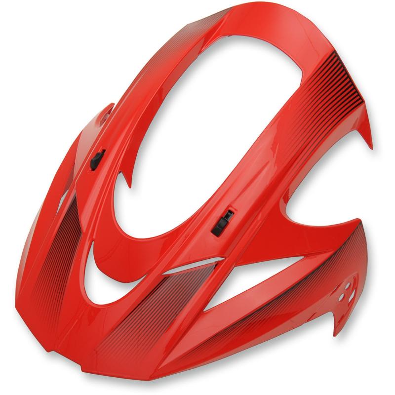 Casquette de casque Icon pour casque Variant Double Stack rouge