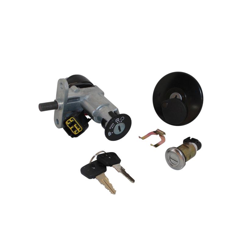 Contacteur à clé avec bouchon et serrure de selle adaptable Keeway 5