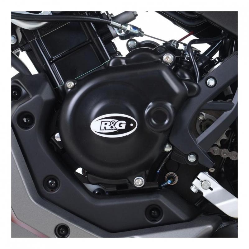 Couvre carter gauche R&G Racing noir Yamaha MT-125 14-16