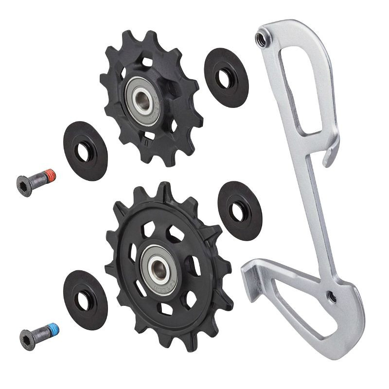 Galets de dérailleur Sram GX 12v 12-14t noir (plaque incluse)
