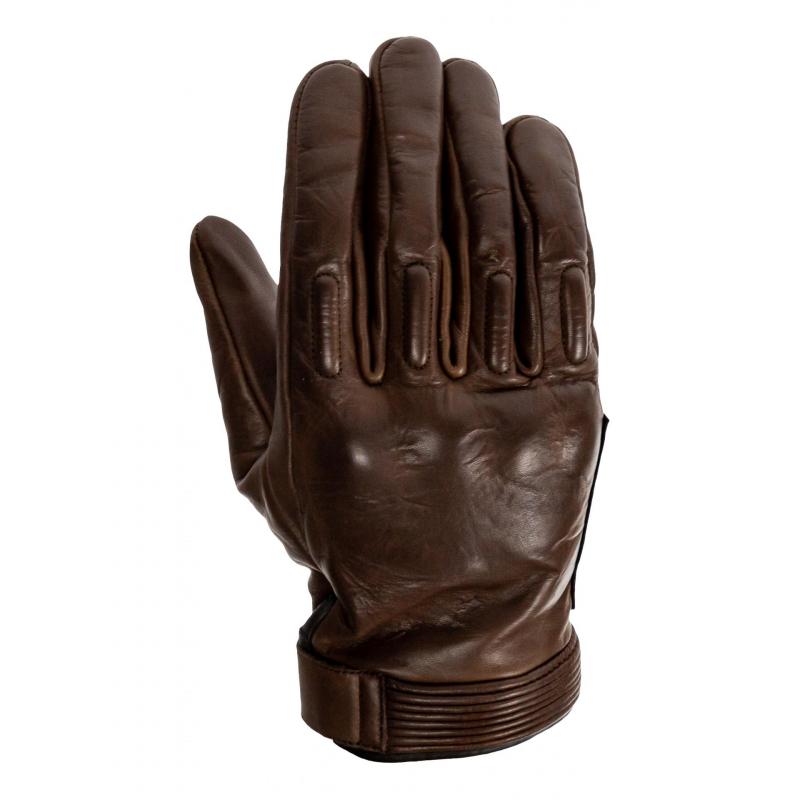 Gants cuir Helstons Side marron- T8