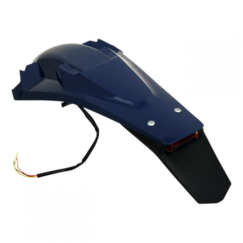 Garde boue arrière avec feux LED UFO Husqvarna 125 TX 17-19 bleu (ble