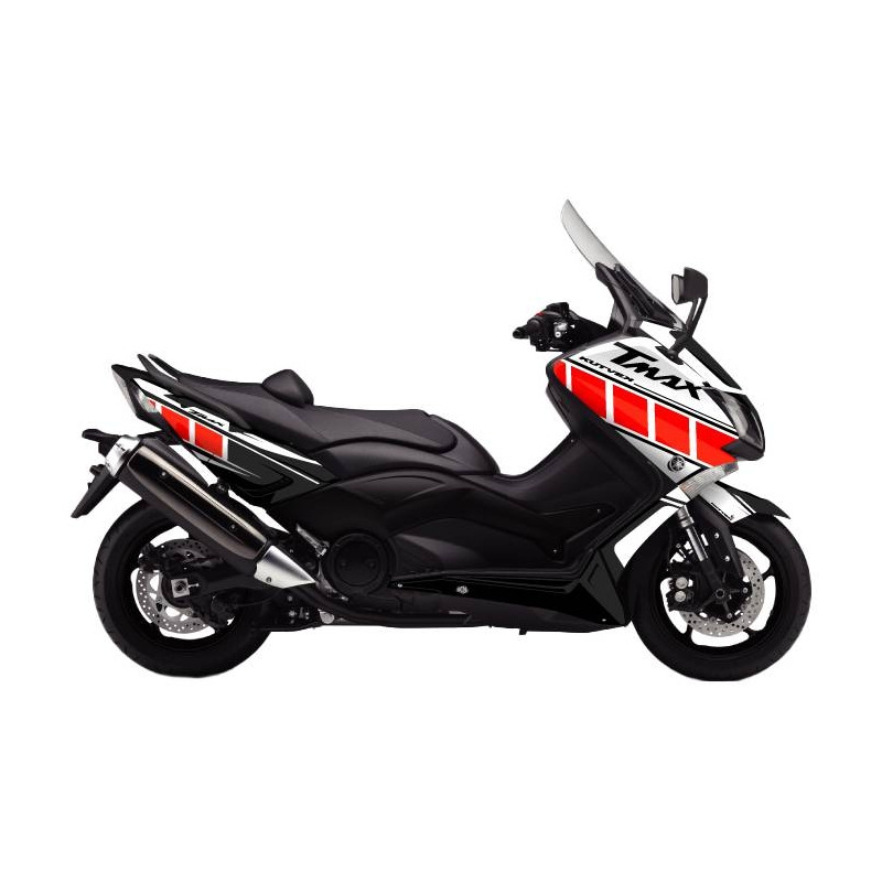 Kit déco Kutvek brillant Vintage Rouge Yamaha T-Max 500 01-07