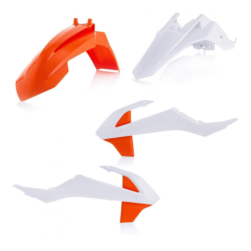 Kit plastique Acerbis KTM 65 SX 16-21 blanc 2/orange 2 (couleur origine 20)