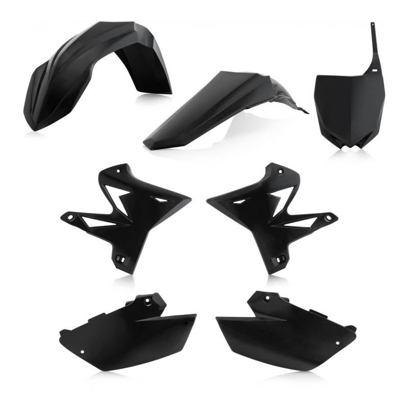 Kit plastique Acerbis Yamaha 125 YZ 02-14 noir (restylé)