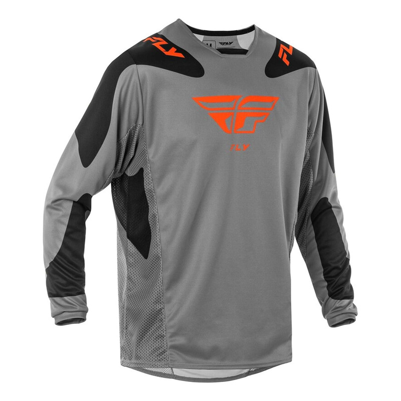 Maillot cross Fly Racing Kinetic Sym gris/orange/noir
