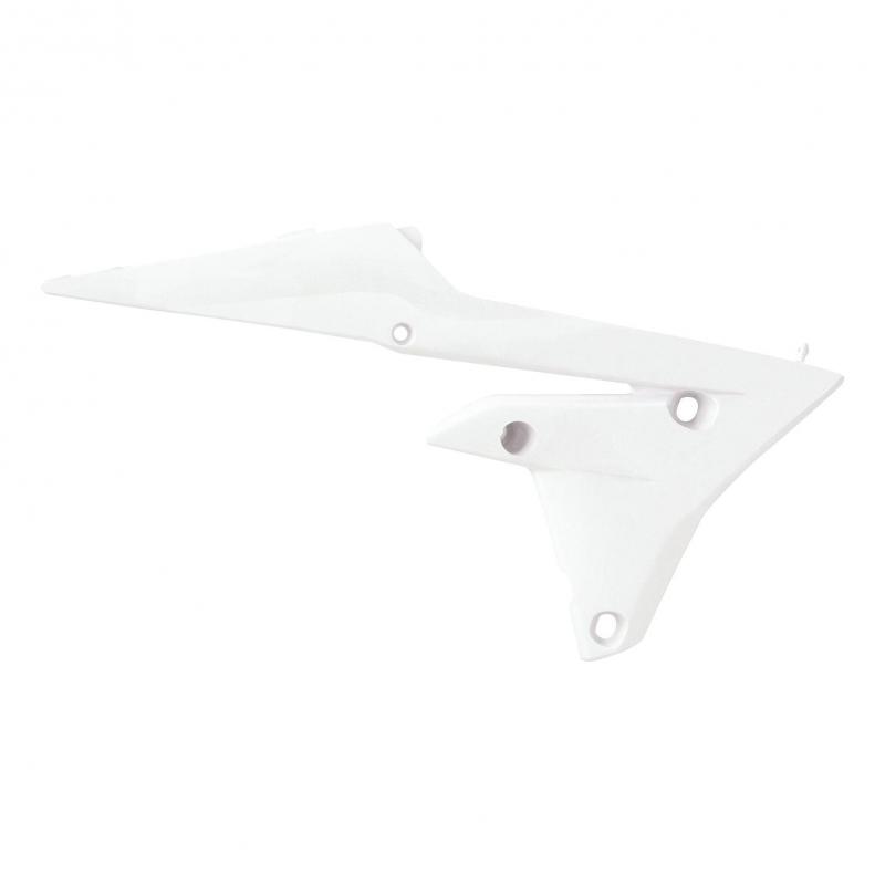 Ouïes de radiateur inférieures RTech blanches pour Yamaha YZ450F 14-